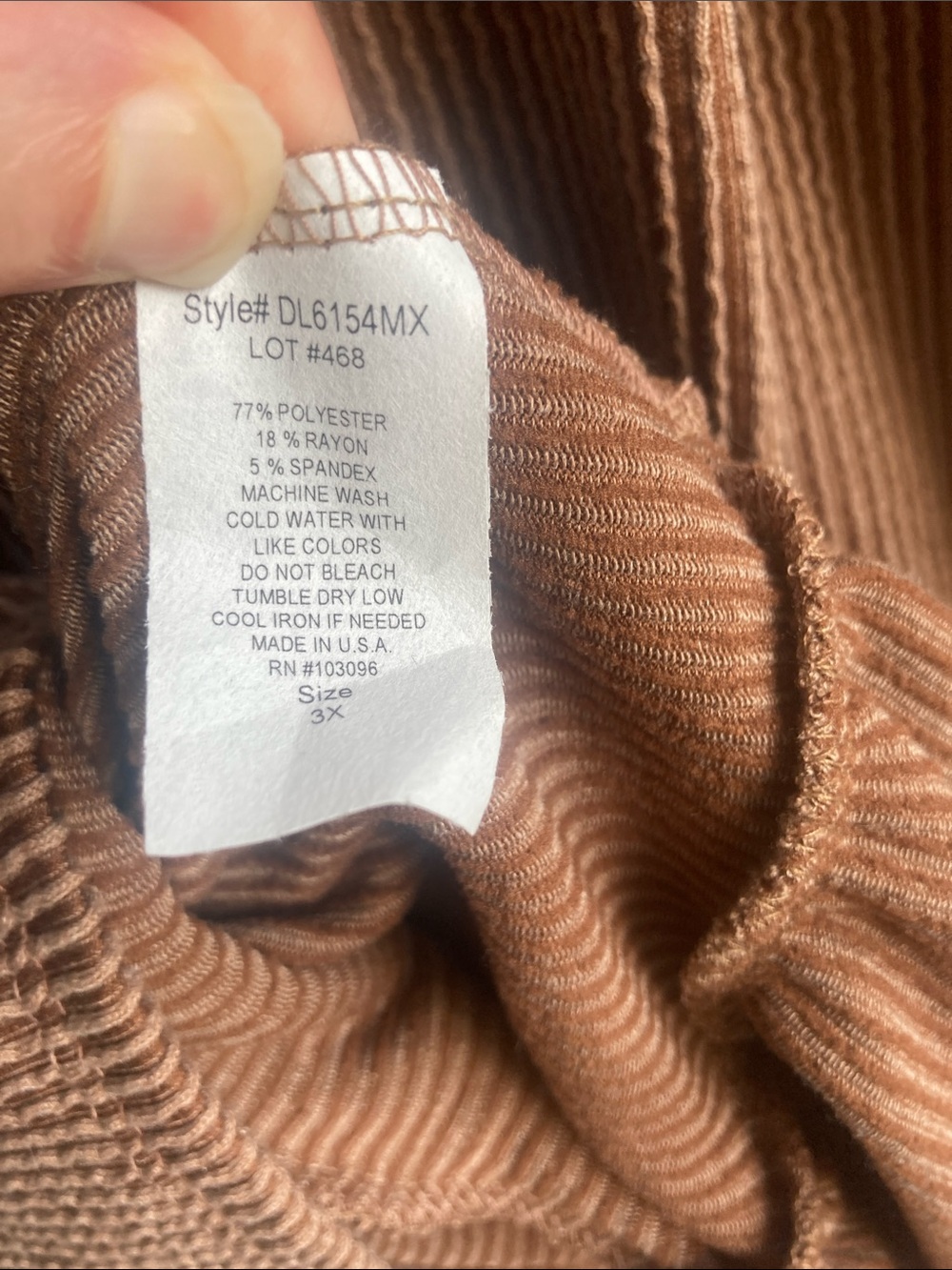 Lexington Ave brown dress boho casual business casual western granola girl 3X - Picture 13 of 17